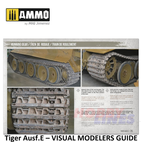Tiger Ausf.E â VISUAL MODELERS GUIDE Book 80 pages Ammo by Mig MIG6024