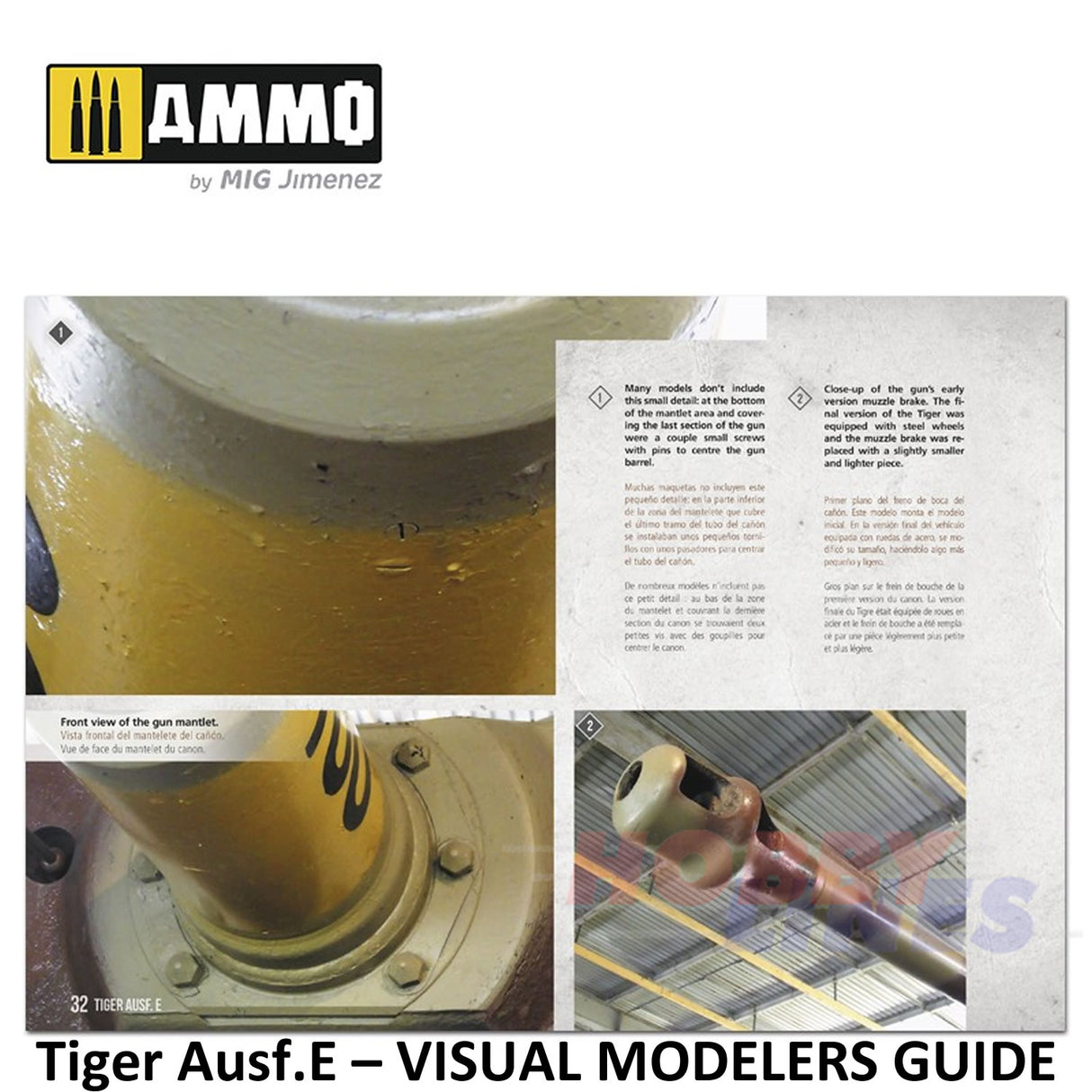 Tiger Ausf.E â VISUAL MODELERS GUIDE Book 80 pages Ammo by Mig MIG6024