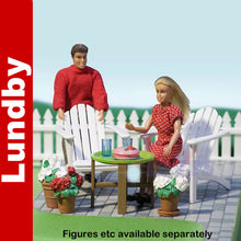 Load image into Gallery viewer, GARDEN FURNITURE SET Doll&#39;s House 1:18th scale LUNDBY Sweden
