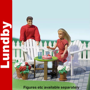 GARDEN FURNITURE SET Doll's House 1:18th scale LUNDBY Sweden