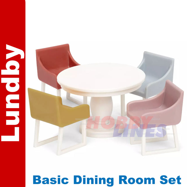 Basic DINING ROOM SET Dolls House 1:18th scale LUNDBY Sweden