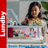 Basic DINING ROOM SET Dolls House 1:18th scale LUNDBY Sweden