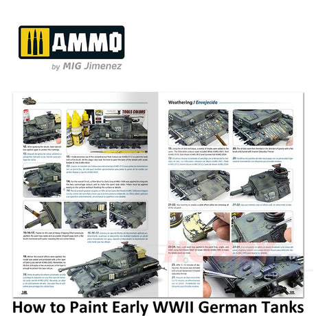 How to Paint EARLY WWII GERMAN TANKS 1936 - FEB 1943 Book Ammo by Mig MIG6037