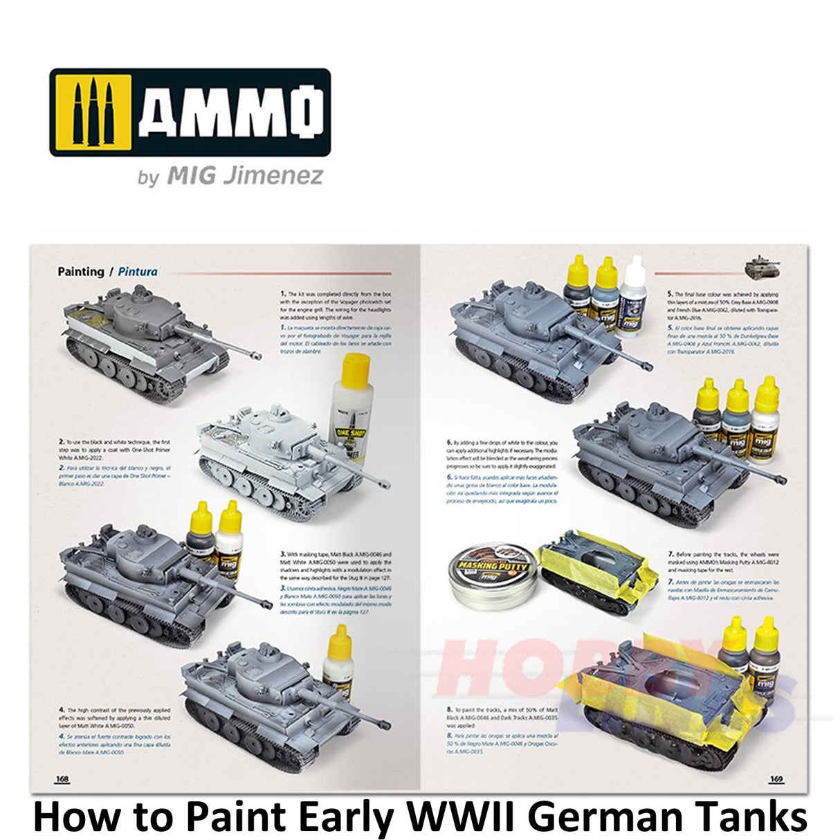 How to Paint EARLY WWII GERMAN TANKS 1936 - FEB 1943 Book Ammo by Mig MIG6037
