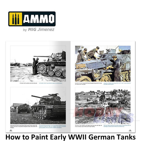 How to Paint EARLY WWII GERMAN TANKS 1936 - FEB 1943 Book Ammo by Mig MIG6037