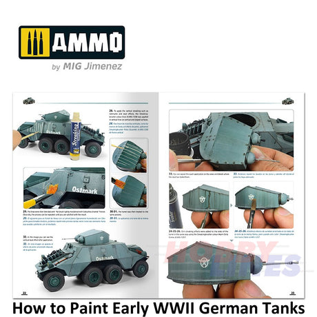 How to Paint EARLY WWII GERMAN TANKS 1936 - FEB 1943 Book Ammo by Mig MIG6037