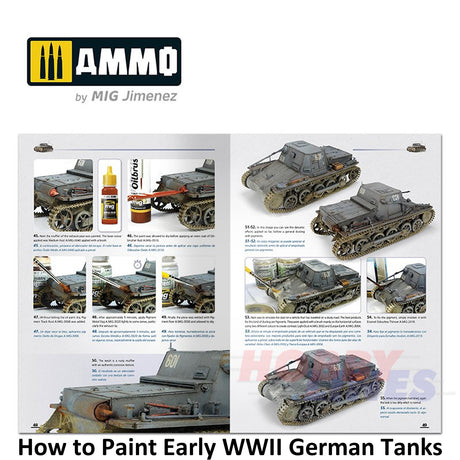 How to Paint EARLY WWII GERMAN TANKS 1936 - FEB 1943 Book Ammo by Mig MIG6037