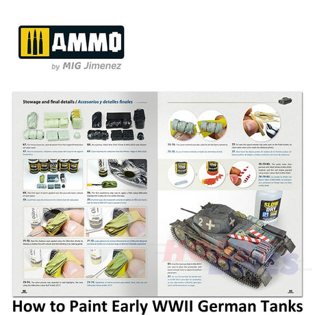 How to Paint EARLY WWII GERMAN TANKS 1936 - FEB 1943 Book Ammo by Mig MIG6037