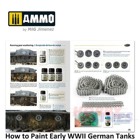 How to Paint EARLY WWII GERMAN TANKS 1936 - FEB 1943 Book Ammo by Mig MIG6037
