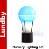 LAMP SET MOON & BALLOON lamps light up Dolls House 1:18th scale LUNDBY Sweden