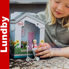 Load image into Gallery viewer, LUNDBY Child FIGURE &amp; SCOOTER Doll&#39;s House 1:18th jointed LUNDBY Sweden
