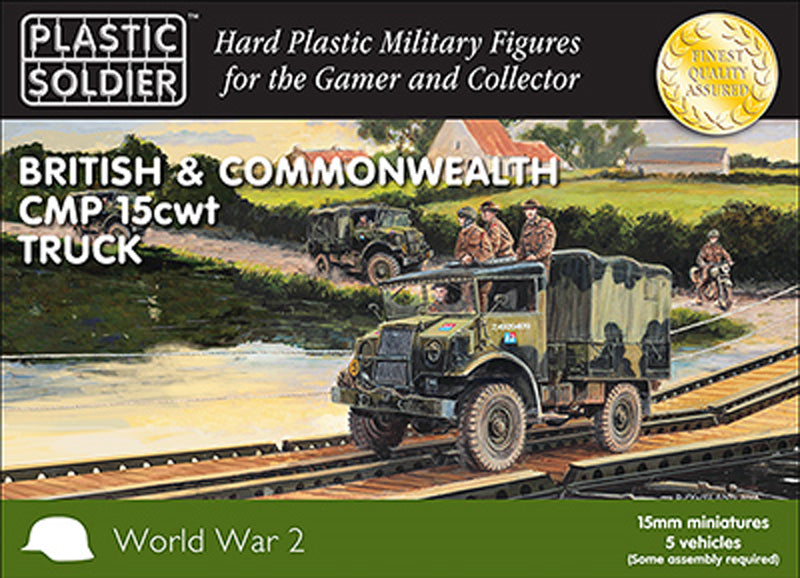 Plastic Soldier 15mm WW2V15030 British & Canadian Commonwealth CMP 15CWT TRUCK