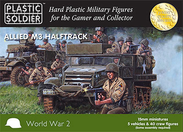 Plastic Soldier 15mm WW2V15016 Allied US M3 HALFTRACK WW2