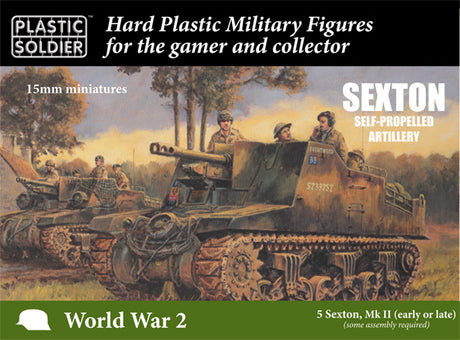 Plastic Soldier 15mm WW2V15035 British SEXTON SELF PROPELLED ARTILLERY WW2