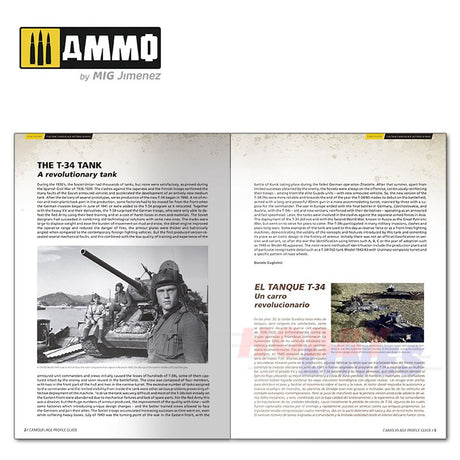 T-34 COLOURS Tank Camouflage Patterns WWII Multilingual Book Ammo by Mig MIG6145
