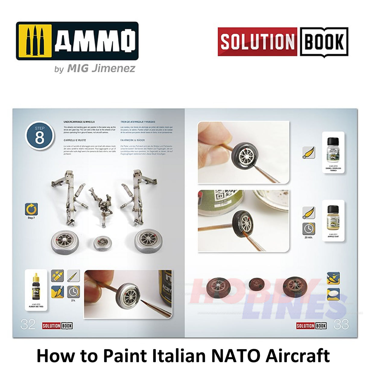 HOW TO PAINT Itaian NATO Aircraft SOLUTION BOOK Ammo by Mig MIG6525