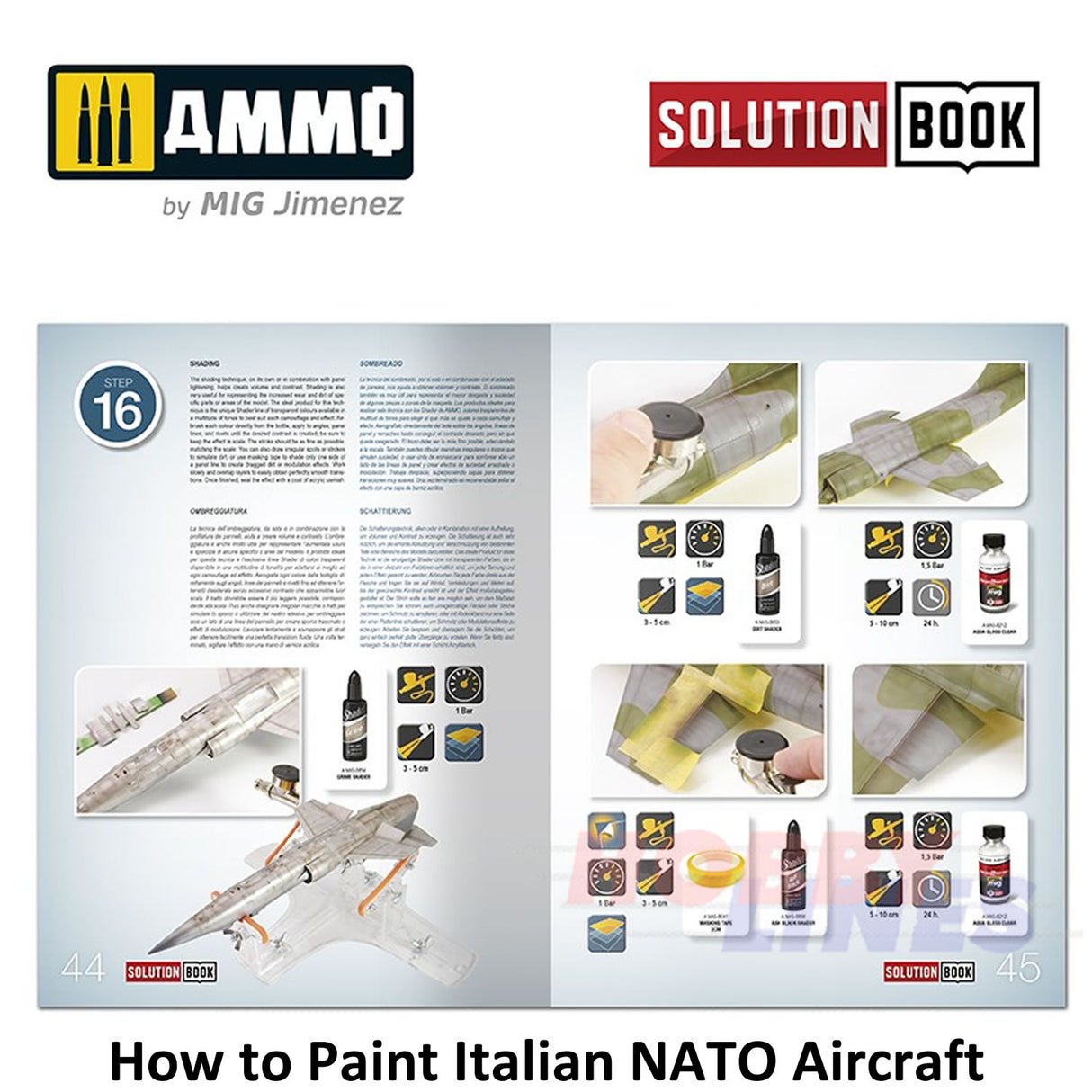 HOW TO PAINT Itaian NATO Aircraft SOLUTION BOOK Ammo by Mig MIG6525