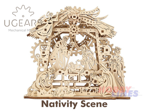 NATIVITY SCENE Christmas Stable Wooden Mechanical Construction Kit uGears 70141