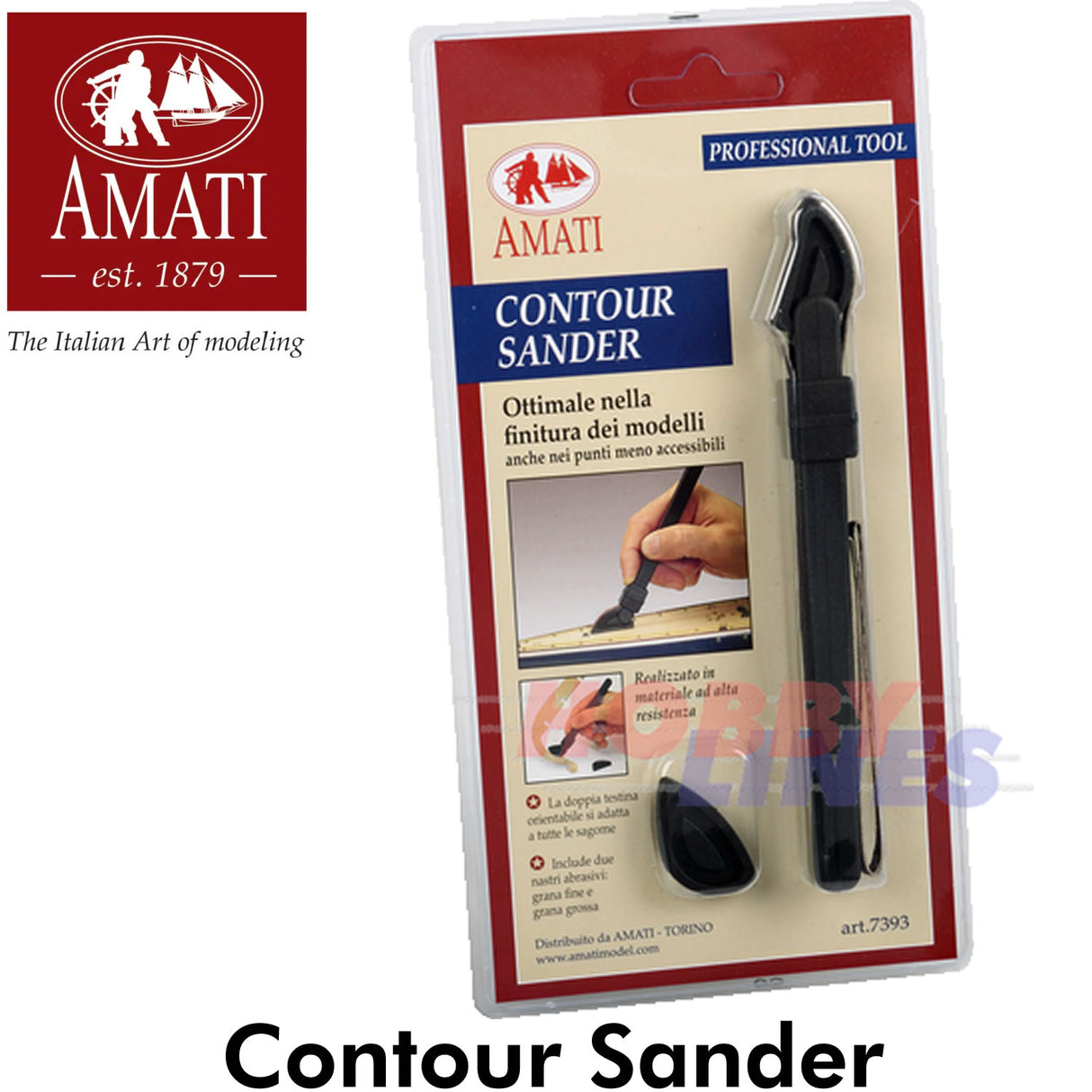 CONTOUR SANDER Detail Abrasive Tool / refill pack 4 180 & 320 grit AMATI 7393