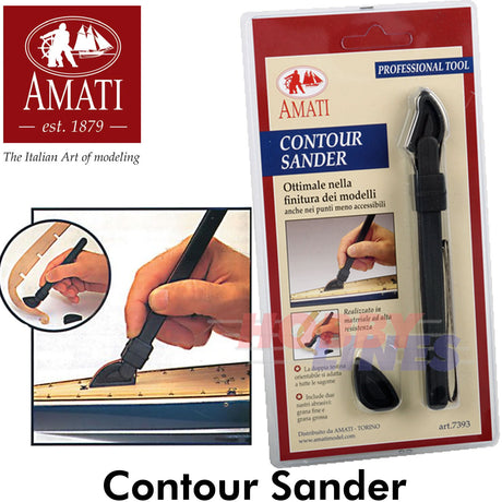 CONTOUR SANDER Detail Abrasive Tool / refill pack 4 180 & 320 grit AMATI 7393