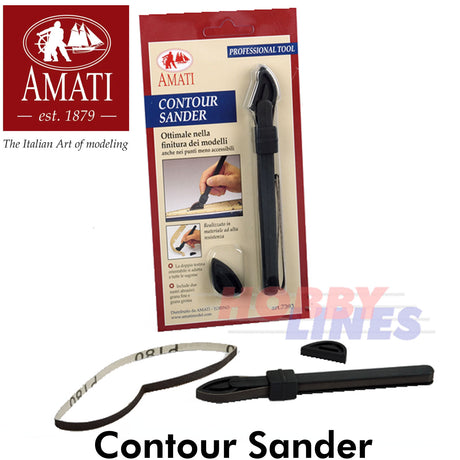 CONTOUR SANDER Detail Abrasive Tool / refill pack 4 180 & 320 grit AMATI 7393
