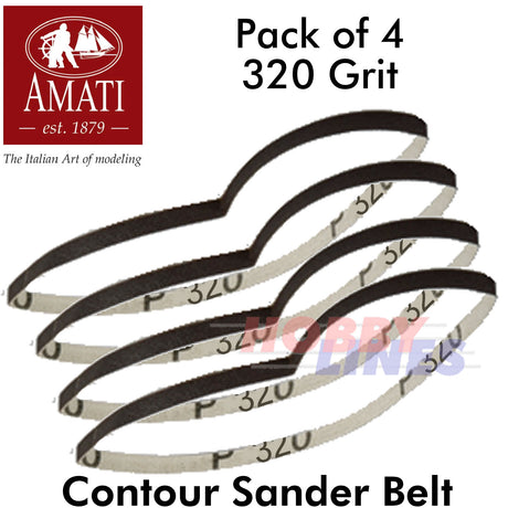 CONTOUR SANDER Detail Abrasive Tool / refill pack 4 180 & 320 grit AMATI 7393