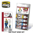 AMMO By Mig Jimenez  RAF WWII PILOT UNIFORMS Mig7026 Paint Set