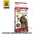 SPLINTER CAMOUFLAGE 6 colour paint set AMMO By Mig Jimenez Mig7029