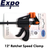 SPEED CLAMP Dual Action Quick Ratchet 110mm jaw capacity 300mm Expo Tools 71007
