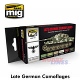 LATE WAR GERMAN COLOURS ACRYLIC Paint Set AMMO By Mig Jimenez  MIG7101
