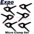 MICRO CLAMP SET 6 piece set 20mm Width 24mm depth capacity Expo Tools 71016