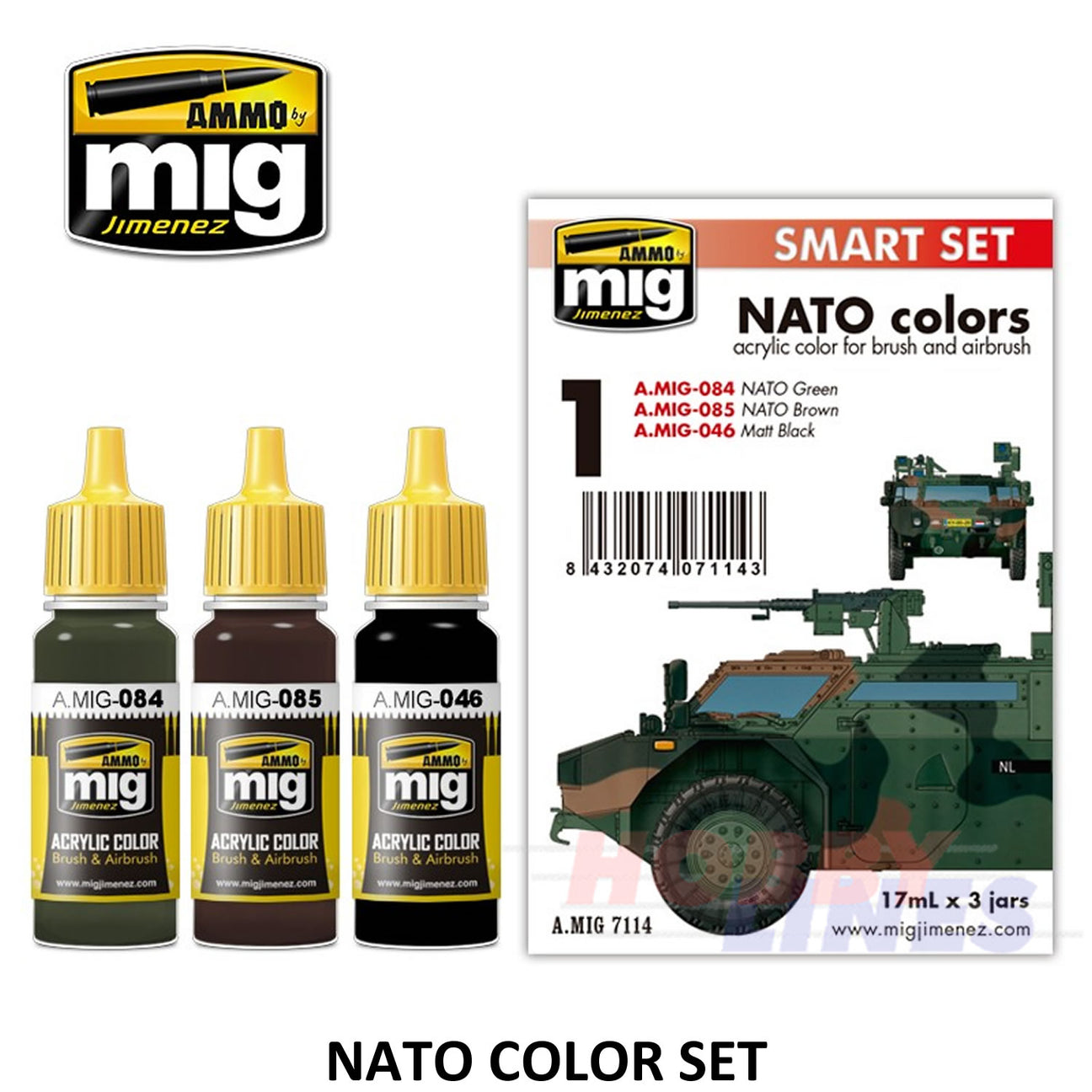 AMMO By Mig Jimenez Mig7114 NATO COLOURS ACRYLIC PAINT Paint Modelling