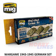 WARGAME 1943-1945 GERMAN Acrylic Colours 6 jars 17ml AMMO By Mig Jimenez Mig7117