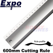 Load image into Gallery viewer, 600mm CUTTING RULE Anti Slip compatible with most Angle cutters Expo 71241
