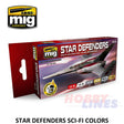 STAR DEFENDERS SCI-FI COLORS Set 6 jars 17mL Acrylic AMMO By Mig Jimenez Mig7130