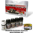 MODERN RUSSIAN VEHICLES WEATHERING 4 enamel 1 pigment AMMO Mig Jimenez Mig7147