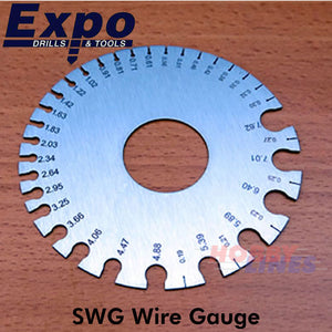 SWG Wire Gauge Stainless Steel Measures Metric & Imperial 71500 Expo Tools