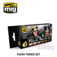 AMMO By Mig Jimenez Mig7168 FLESH TONES ACRYLIC PAINT SET Modelling