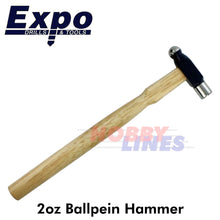 Load image into Gallery viewer, Ballpein Hammer 2oz / 56g Small Ball Pein Jewelers Pin Expo Tools 73011
