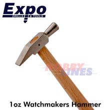 Load image into Gallery viewer, 1oz Watchamkers Hammer 28g Length 200mm Jewelery Mini Toffee Expo Tools 73012
