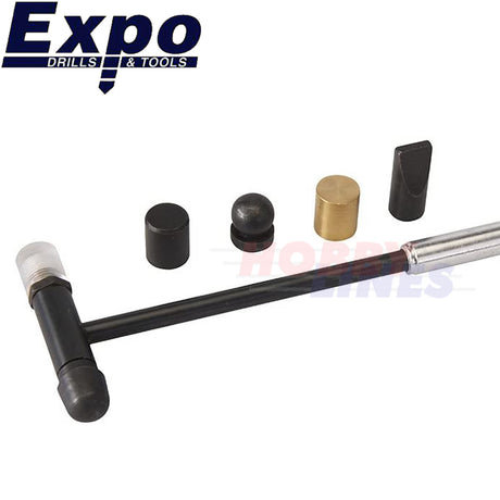 Hammer Mallet 6 head Jewelery Watchmaker Length 190mm toffee Expo Tools 73013