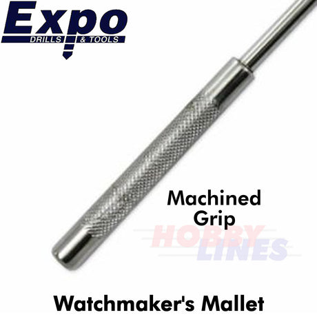 Hammer Mallet Nylon Brass head Jewelery Watchmaker Length 240mm Expo Tools 73018