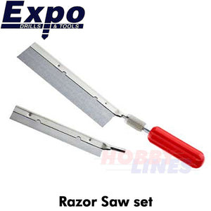 RAZOR SAW SET No.239 blade with No.5 Handle & No.234 blade Expo Tools 73544