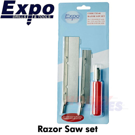 RAZOR SAW SET No.239 blade with No.5 Handle & No.234 blade Expo Tools 73544