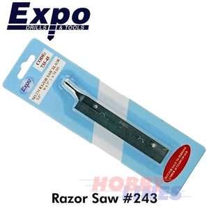 Razor Saw No.234 blade 4.5" long x 3/4" depth 42 teeth per inch Expo Tools 73545