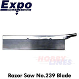 Razor Saw No.239 blade 5.5" long x 1.2" depth 54 teeth per inch Expo Tools 73547