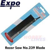 Razor Saw No.239 blade 5.5" long x 1.2" depth 54 teeth per inch Expo Tools 73547