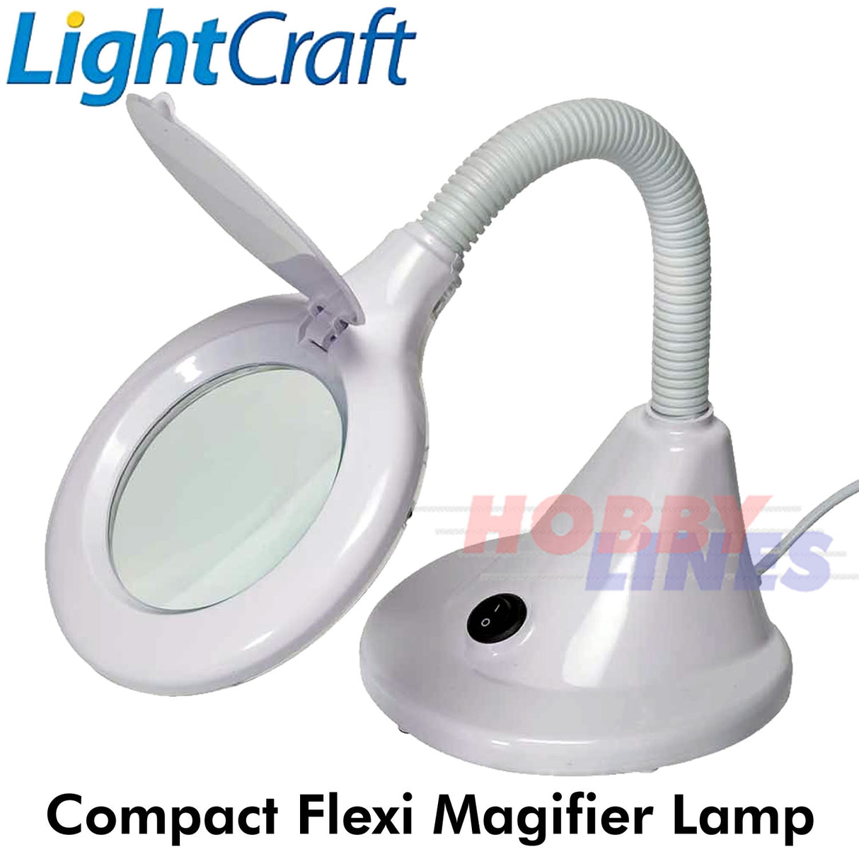 MAGNIFIER LAMP Compact Flexible Shadow Free Desk Lens Cap LightCraft LC8082