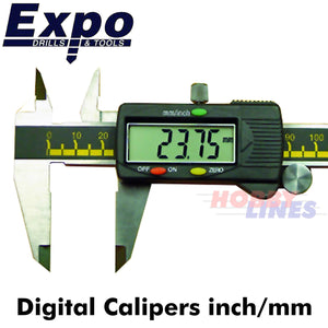 Digital Caliper 6 Inch Electronic Big Screen Imperial & Metric Expo Tools 74031