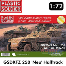 Load image into Gallery viewer, SDKFZ 250 &#39;NEU&#39; HALFTRACK German WWII 1:72 Scale Plastic Soldier PSC WW2V20035
